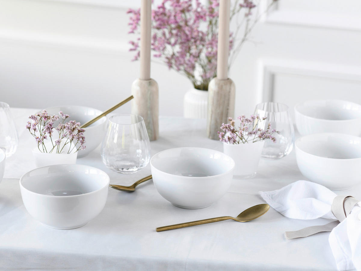 SCHÜSSELSET Luna 6-teilig  - Weiß, Basics, Keramik - Creatable
