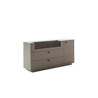 SIDEBOARD  165/84/44 cm 2 Schublade(n)  - Anthrazit/Eiche Wotan, Design, Holzwerkstoff/Metall (165/84/44cm) - Livetastic