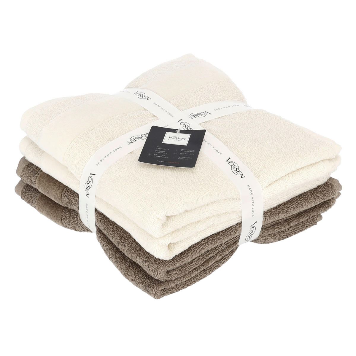 SADA RUČNÍKŮ A OSUŠEK, béžová - béžová, Basics, textil - Vossen