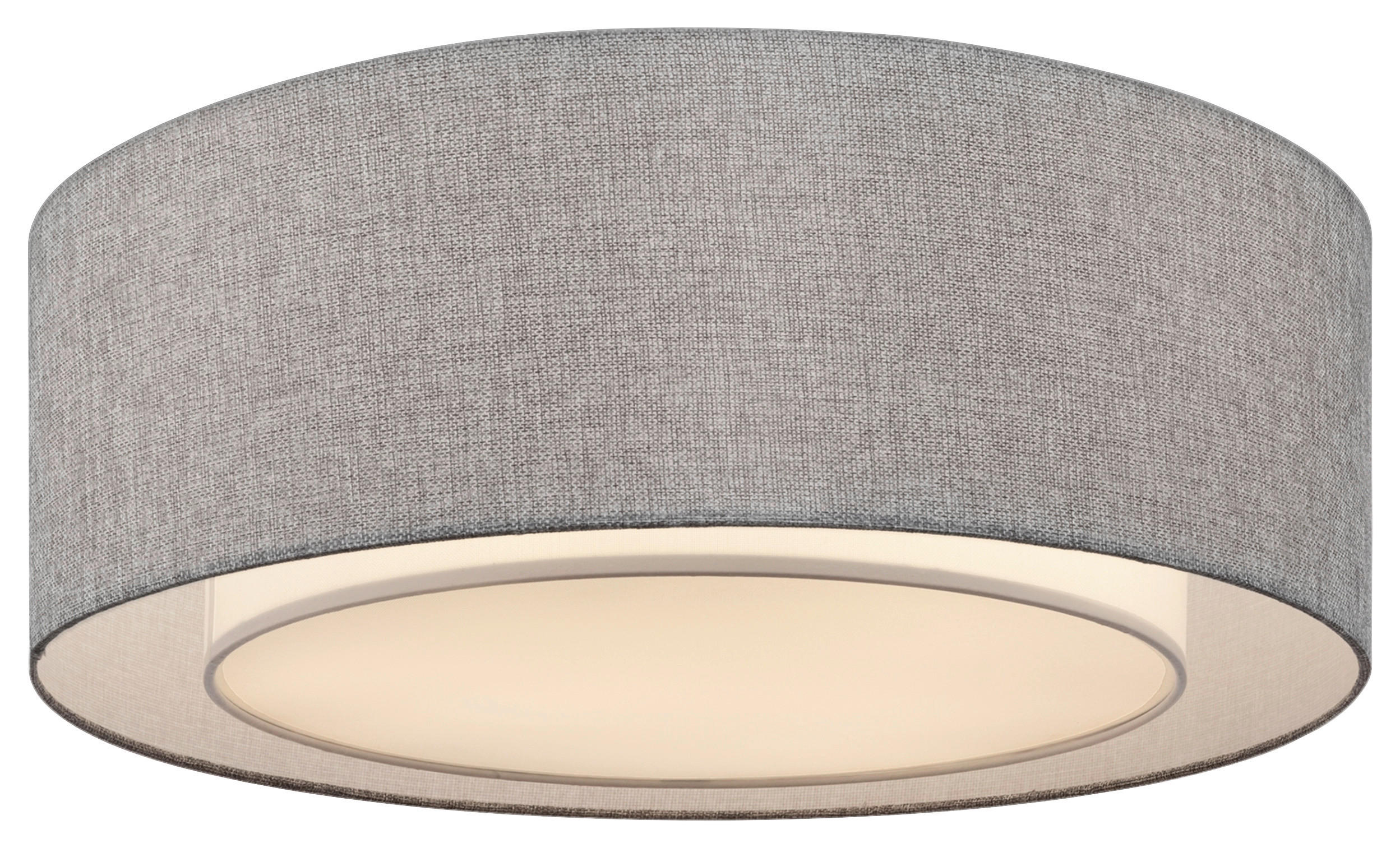 DECKENLEUCHTE 52/17,5/52 cm   - Chromfarben/Grau, Basics, Textil/Metall (52/17,5/52cm) - MAYTONI