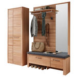 GARDEROBE 4-teilig  in 200/201/40 cm  - Buchefarben, Natur, Glas/Holzwerkstoff (200/201/40cm) - Linea Natura