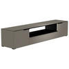 LOWBOARD Grau, Schwarz  210/43/45 cm  - Schwarz/Grau, Design, Glas/Holzwerkstoff (210/43/45cm) - Moderano
