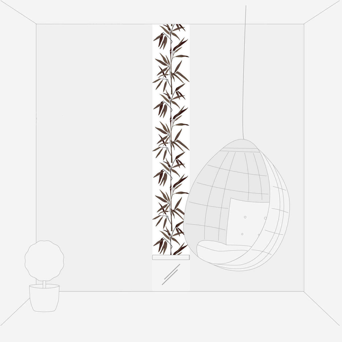 FOTOTAPETE  - Waldgrün/Schlammfarben, Natur, Kunststoff (52/250cm)