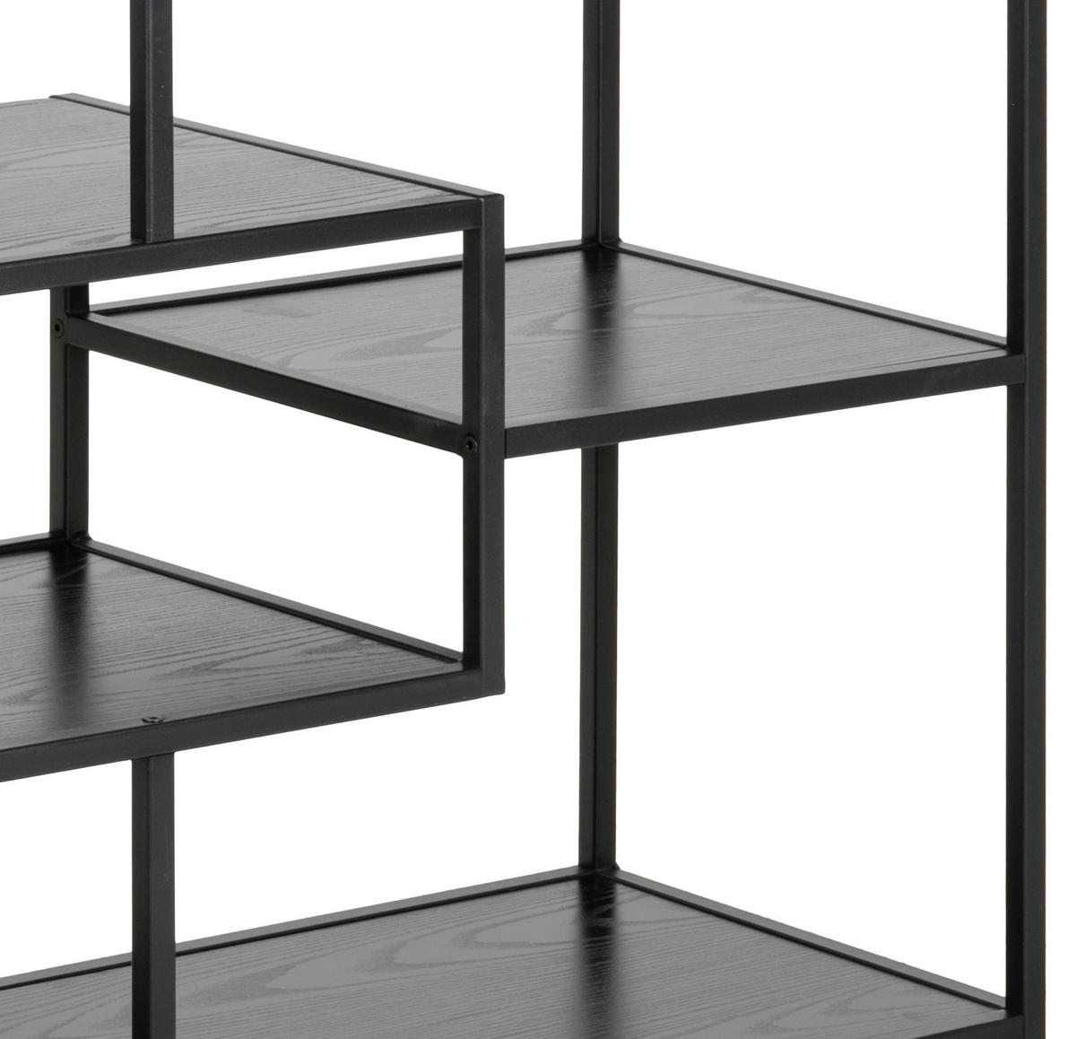 REGAL  114,0/78,0/35,0 cm Schwarz  - Schwarz, Trend, Holzwerkstoff/Metall (114,0/78,0/35,0cm) - Carryhome