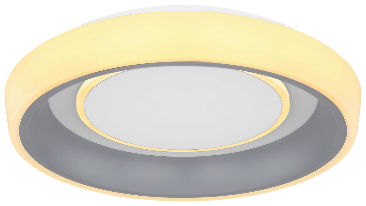 STROPNA LED-SVETILKA  Tabano 46 W//3000-6000 K/230 V/ - bela/opal, Basics, kovina/umetna masa (50/9,5cm) - Globo