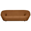 2-SITZER-SOFA in Flachgewebe Rostfarben  - Rostfarben/Schwarz, KONVENTIONELL, Kunststoff/Textil (223/79/94cm) - Carryhome