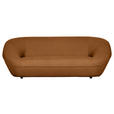 2-SITZER-SOFA in Flachgewebe Rostfarben  - Rostfarben/Schwarz, KONVENTIONELL, Kunststoff/Textil (223/79/94cm) - Carryhome