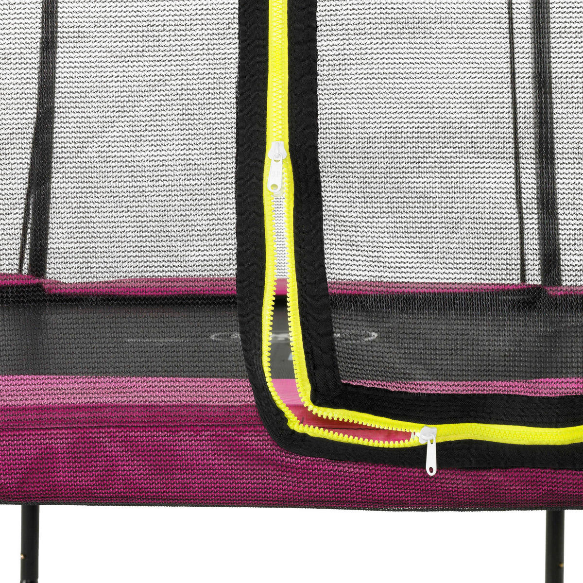 TRAMPOLIN  - Rosa, KONVENTIONELL, Kunststoff/Metall (212/163cm) - EXIT Toys