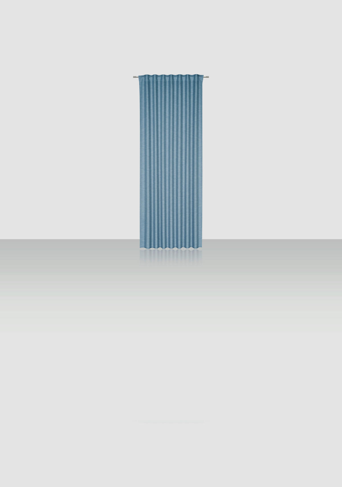 HOTOVÝ ZÁVĚS, neprůsvitné, 140/255 cm - modrá, Basics, textil (140/255cm) - Novel