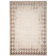 WEBTEPPICH 240/340 cm Houndstooth Border  - Beige, Design, Textil (240/340cm) - Dieter Knoll