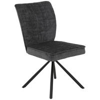STUHL - Anthrazit, Design, Textil (68/93/65cm) - Boxxx