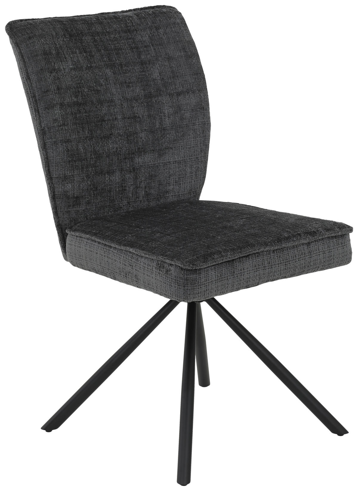 STUHL - Anthrazit, Design, Textil (68/93/65cm) - Boxxx