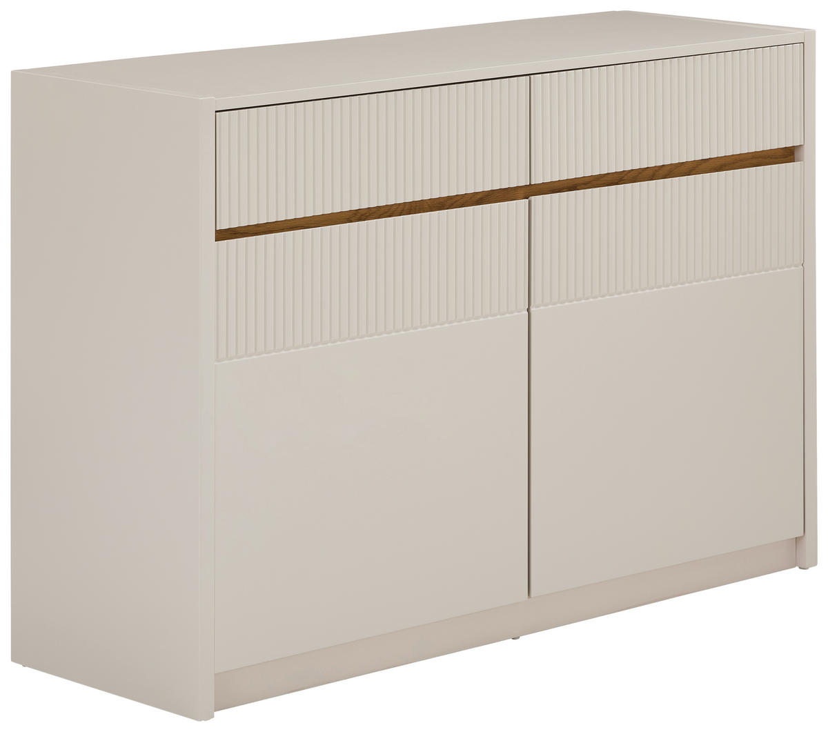 KOMMODE  in 117/80/40 cm  - Kaschmir/Eichefarben, Trend, Holzwerkstoff (117/80/40cm) - Xora