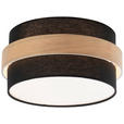 DECKENLEUCHTE  37/18 cm    - Schwarz, MODERN, Holz/Kunststoff (37/18cm) - Novel