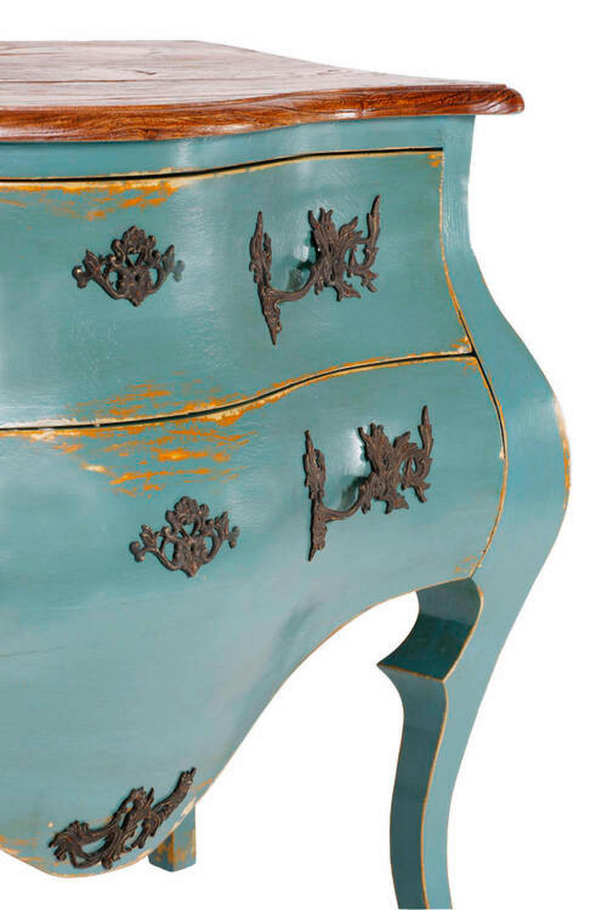 SIDEBOARD  in 122/86/57 cm  - Blau/Messingfarben, Design, Holz/Metall (122/86/57cm) - Landscape
