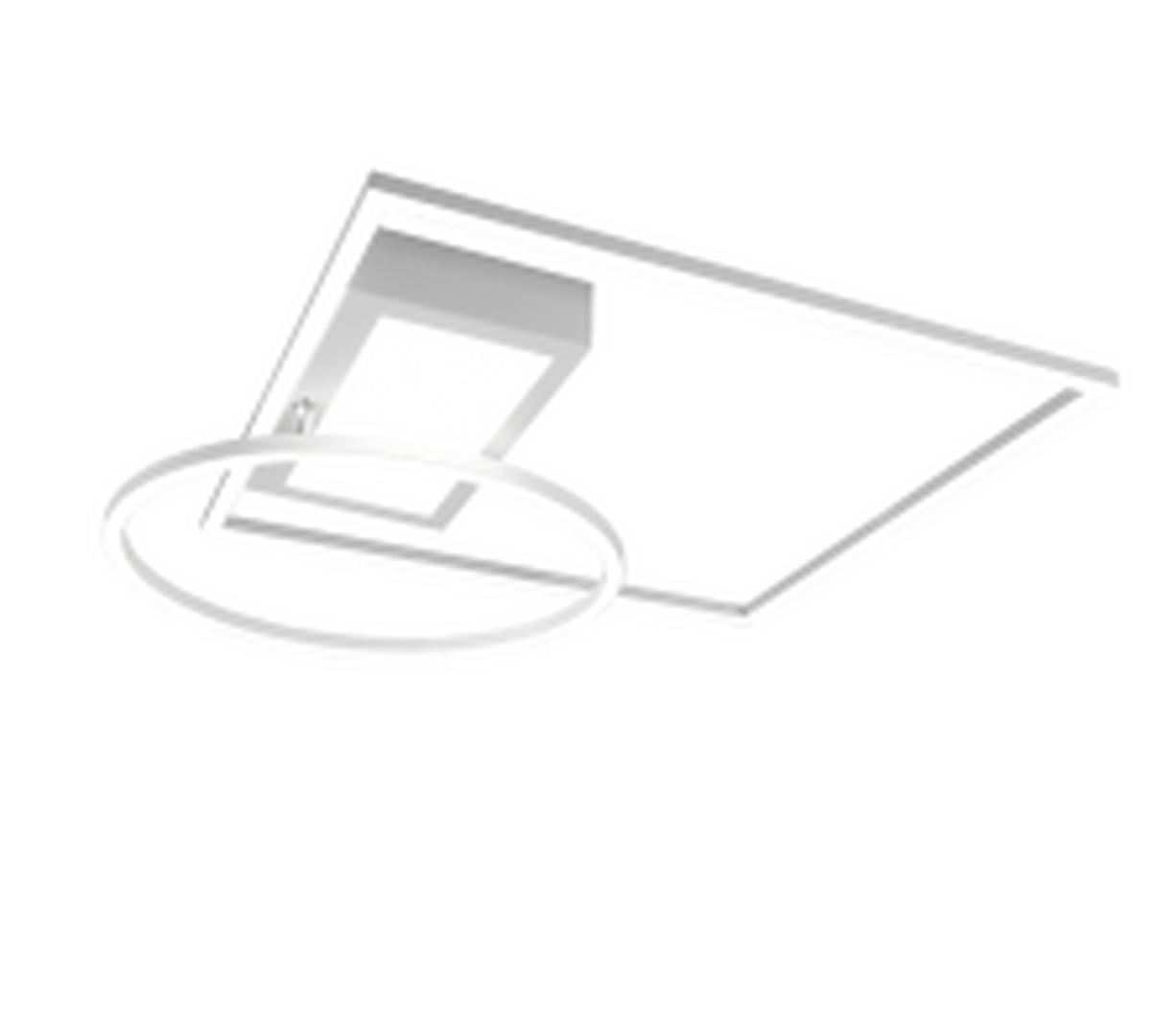 LED PLAFONJERA - bela, Dizajnerski, metal (64,5/9,0/86,5cm)