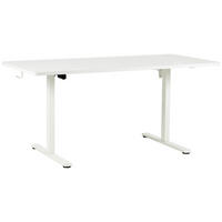 SCHREIBTISCH 160/80/72/118 cm Weiss höhenverstellbar elektrisch höhenverstellbar  - Weiss, Modern, Holzwerkstoff/Metall (160/80/72/118cm) - Livetastic