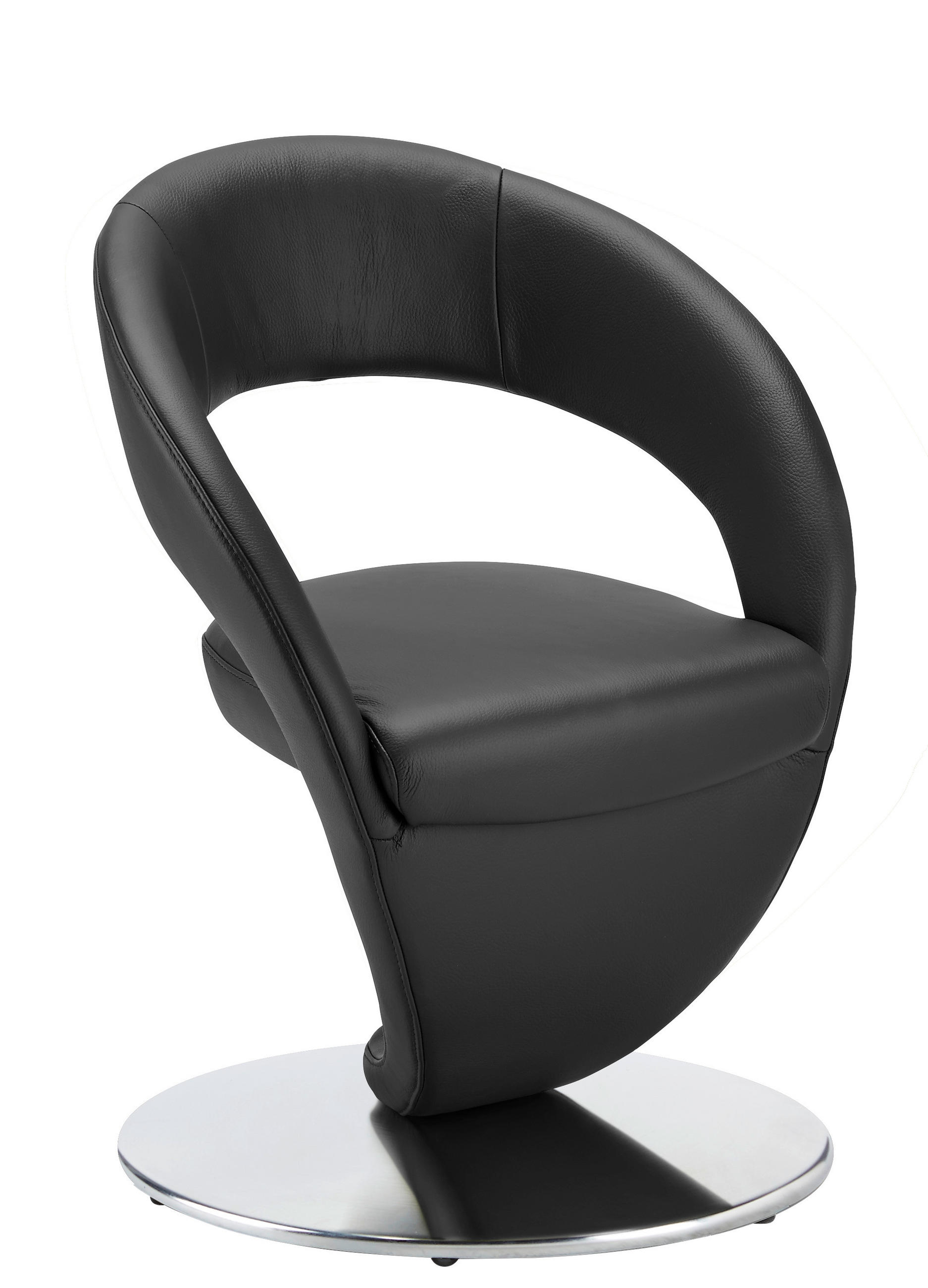 STUHL  in Stahl Mikrofaser  - Edelstahlfarben/Dunkelgrau, Design, Textil/Metall (62/86/61cm) - Moderano
