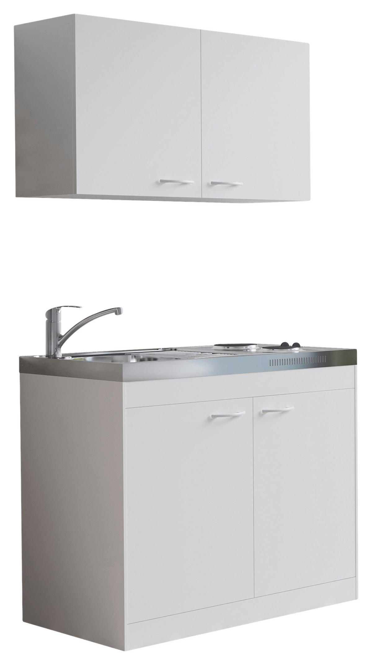 MINIKÖK 100 cm   i vit  - vit, Basics, trämaterial/plast (100cm) - Respekta