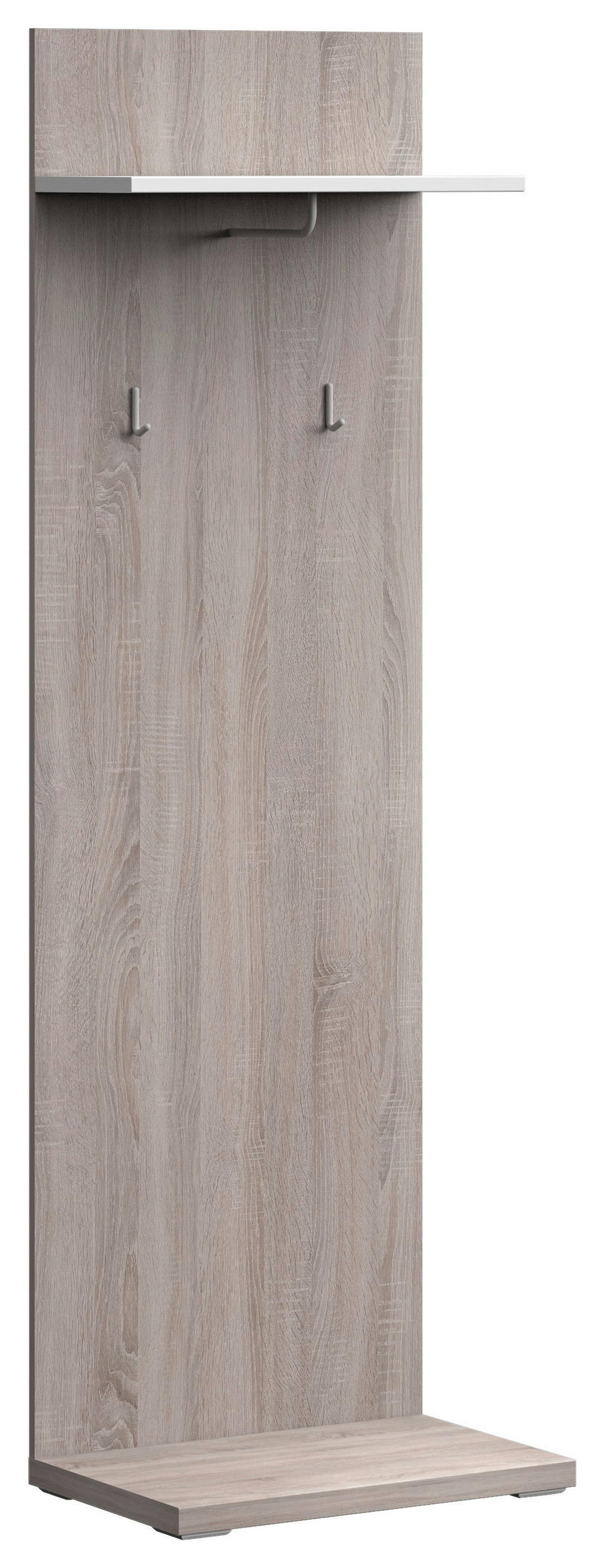 GARDEROBENPANEEL Weiß, Eichefarben - Eichefarben/Weiß, Design (65/207/42cm) - Xora