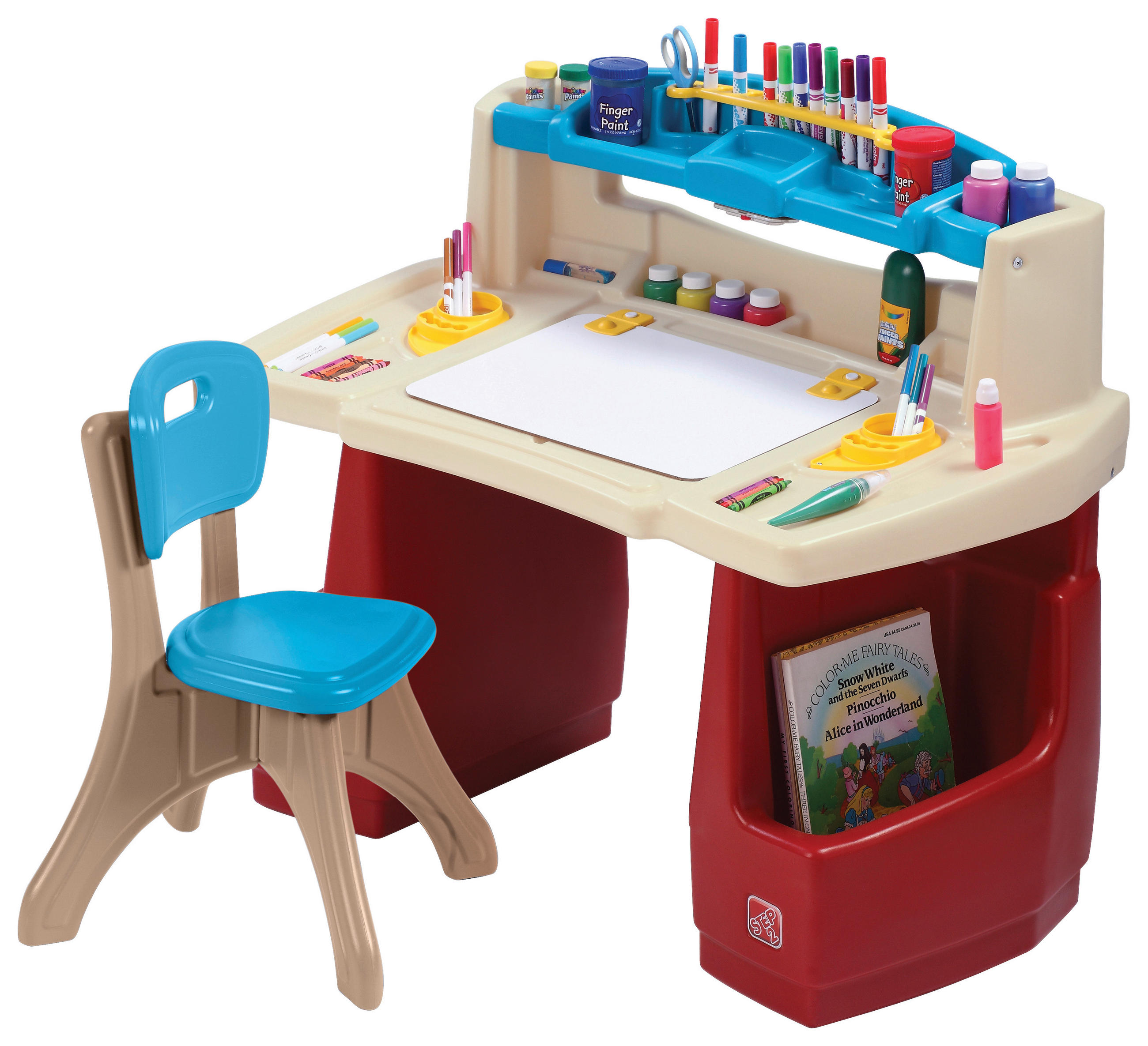 KINDERMALTISCH DELUXE KUNST  - Multicolor, Basics, Kunststoff (90/80/51,5cm) - Ambia Garden
