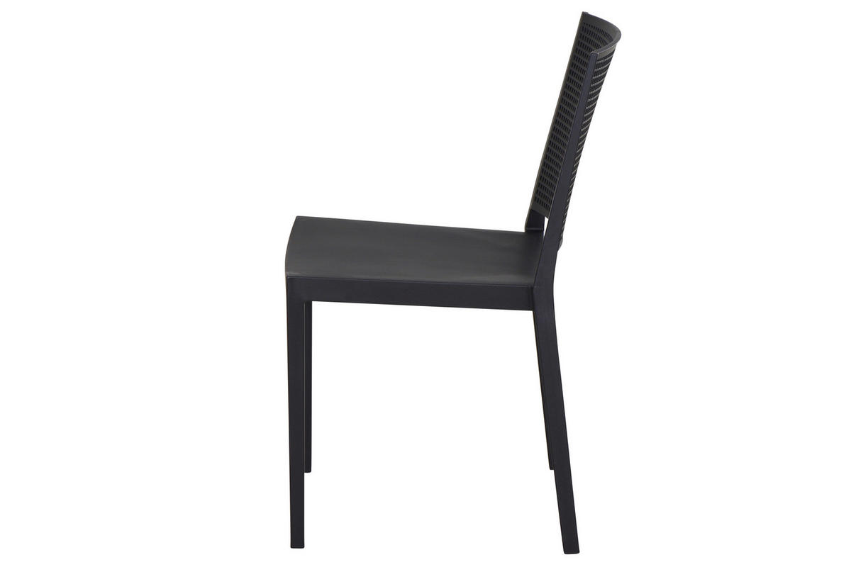 GARTENGARNITUR 3-teilig  - Anthrazit, Basics, Holzwerkstoff/Kunststoff (80/80/80cm) - Siena Garden