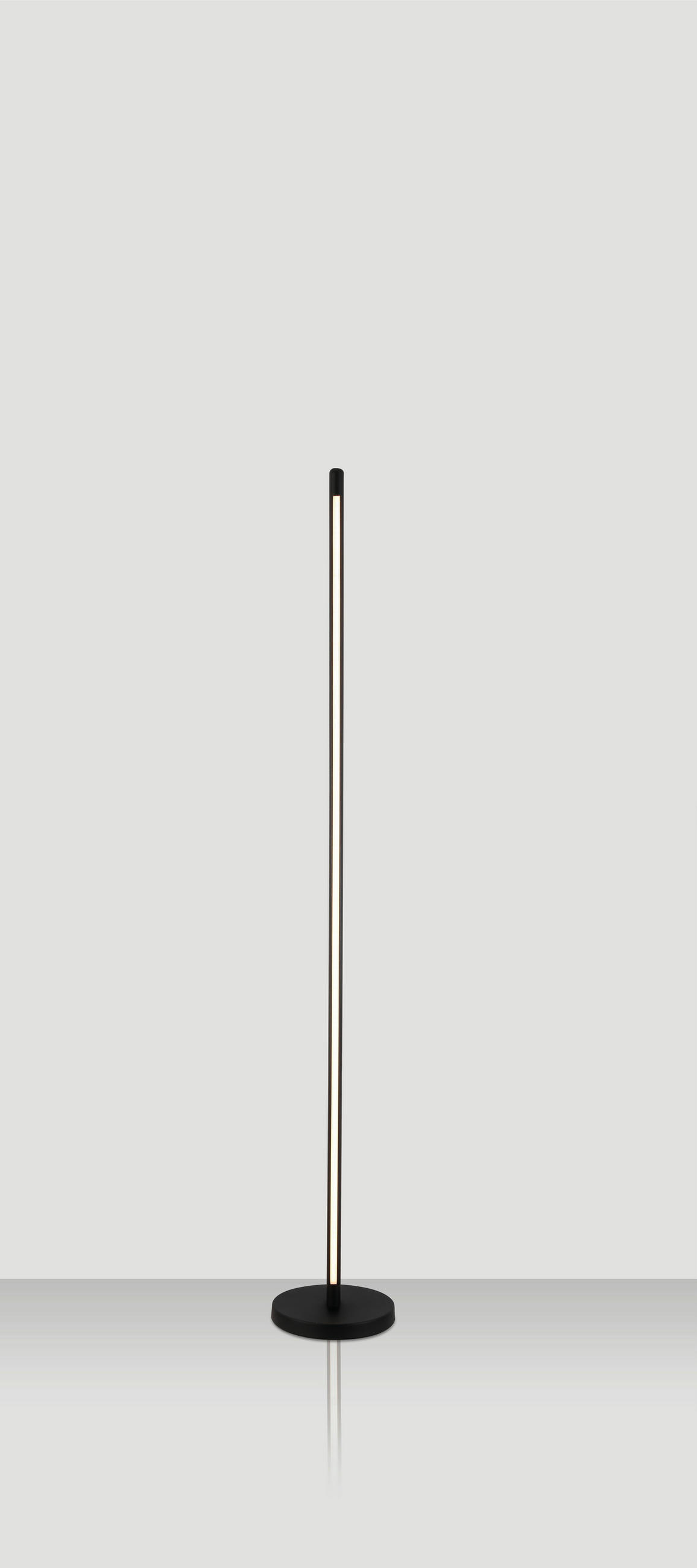STOJACÍ LED SVÍTIDLO, 25/151 cm  - černá, Trend, kov/dřevo (25/151cm) - Novel