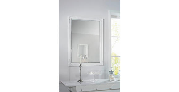 WANDSPIEGEL 105/75/3,3 cm    in rechteckig  - Weiß, LIFESTYLE, Holz (105/75/3,3cm) - Carryhome