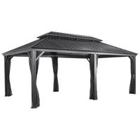 PAVILLON 598/307/363 cm Aluminium  - Anthrazit, Basics, Metall (598/307/363cm)