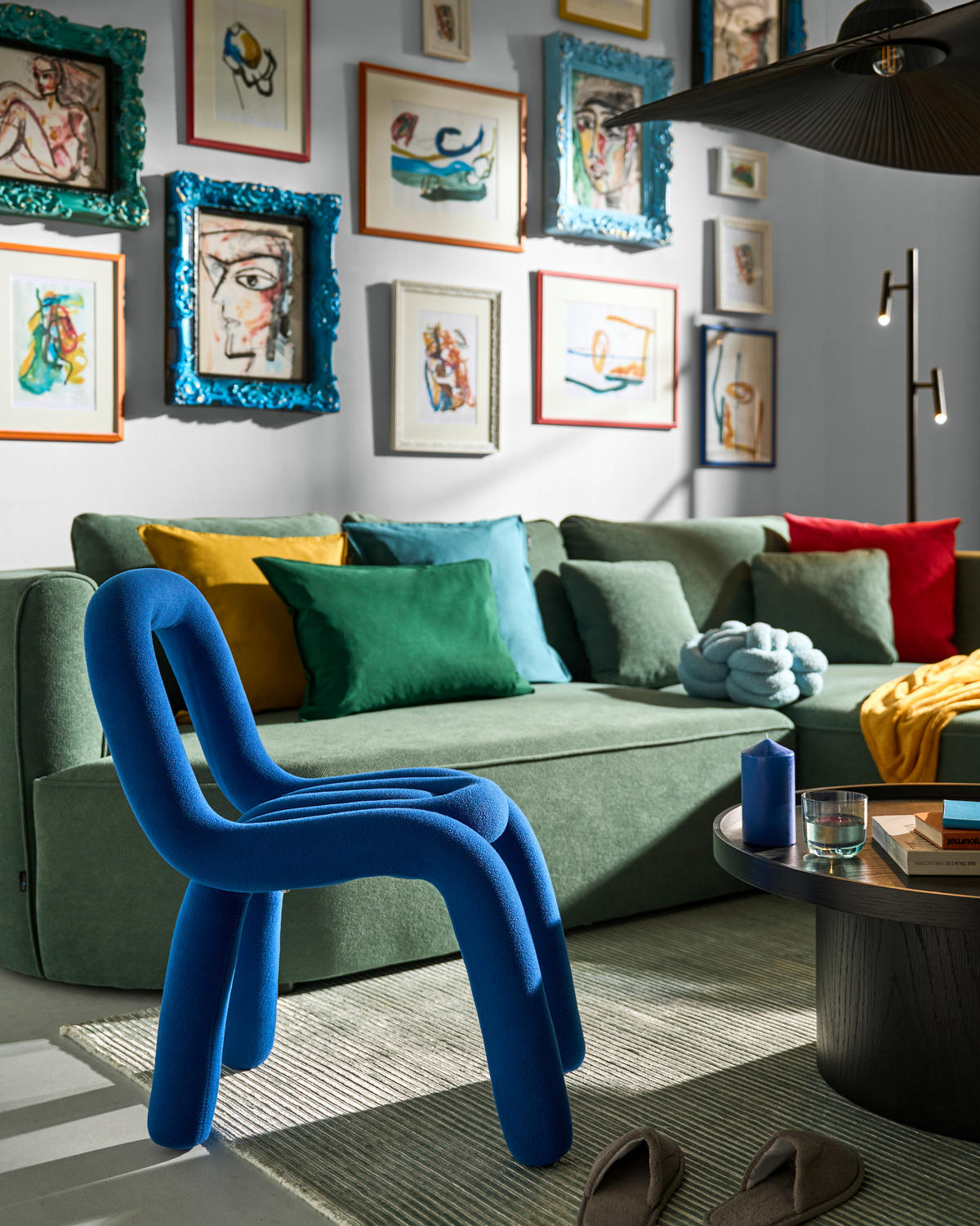 ECKSOFA in Webstoff Grün  - Schwarz/Grün, Modern, Kunststoff/Textil (284/183cm) - Welnova