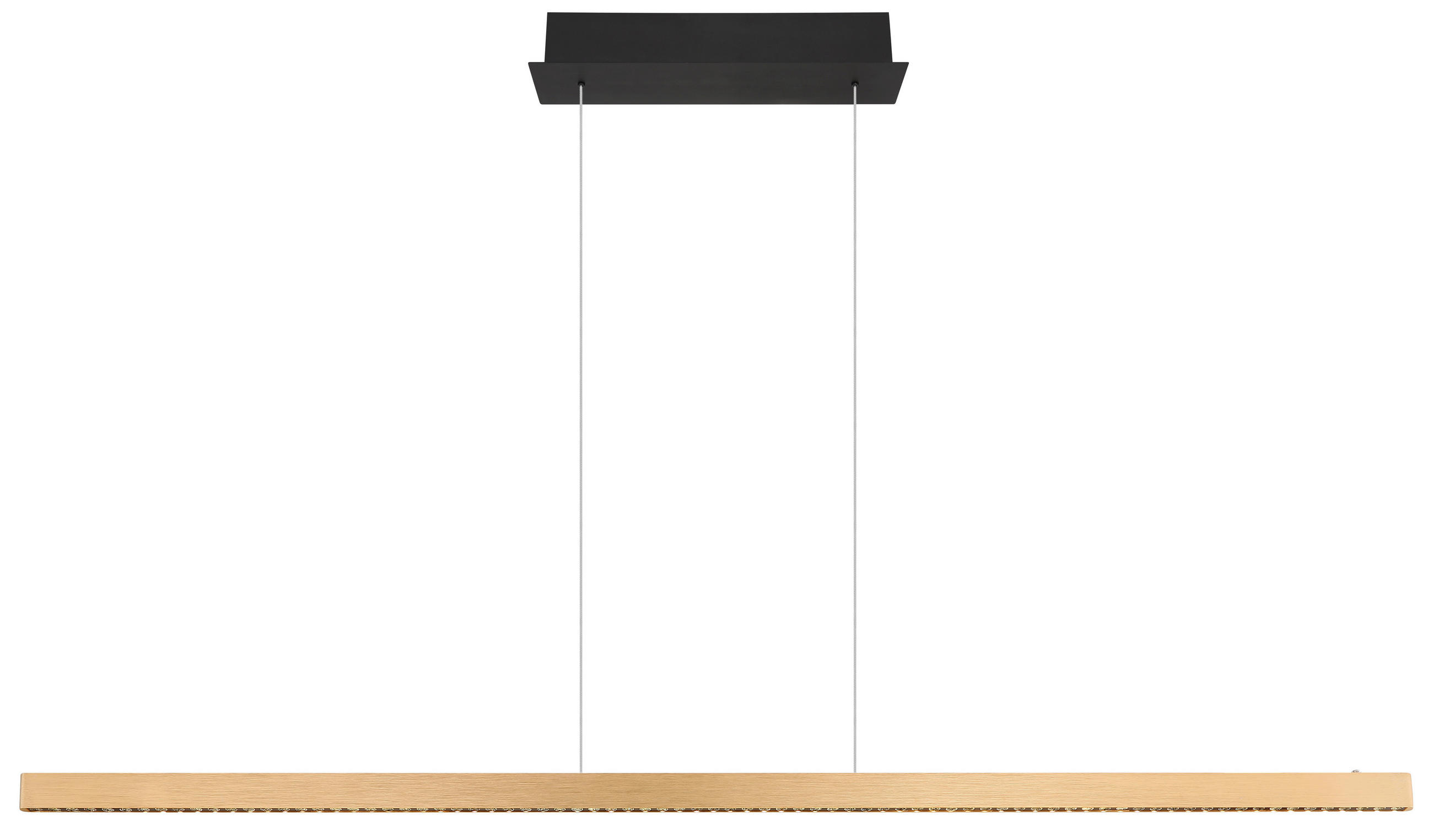 LED-HÄNGELEUCHTE 150/9/120 cm   - Transparent/Schwarz, Design, Kunststoff/Metall (150/9/120cm) - Globo
