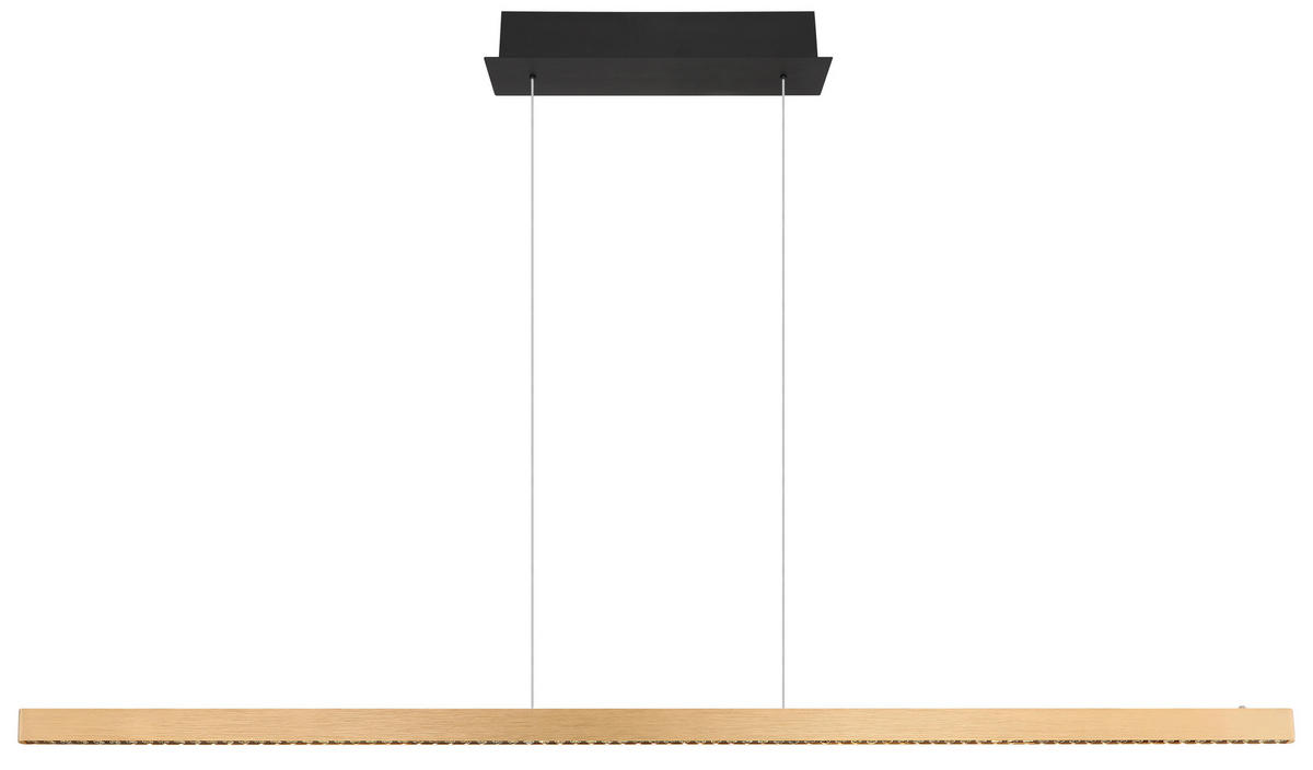 LED-HÄNGELEUCHTE 150/9/120 cm  - Transparent/Schwarz, Design, Kunststoff/Metall (150/9/120cm)