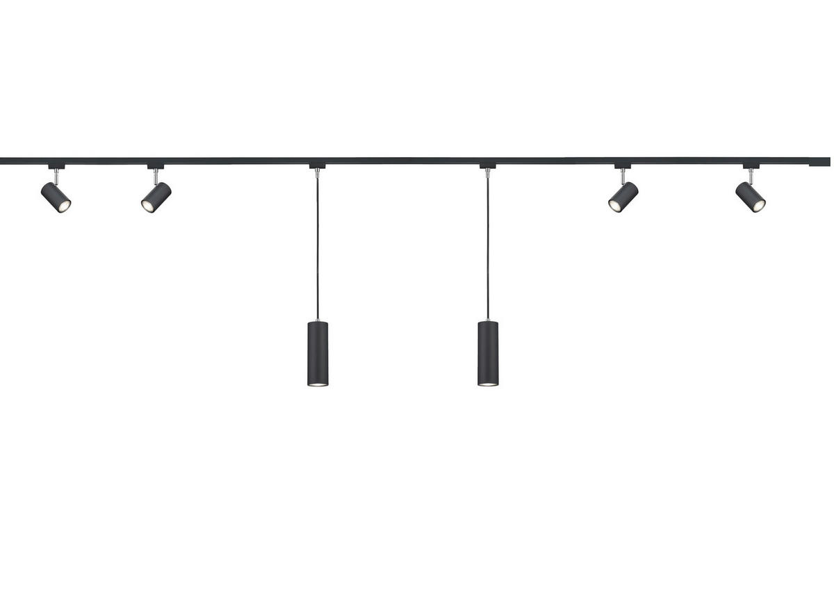 SKENSYSTEM DUOLINE MARLEY 218/5/3 cm   - svart, Design, plast (218/5/3cm) - Trio Leuchten