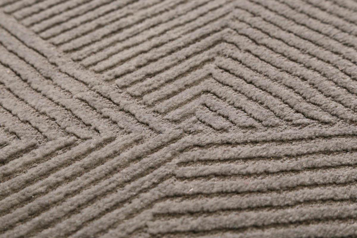 WEBTEPPICH 80/150 cm Velvet Groove Taupe  - Taupe, KONVENTIONELL, Textil (80/150cm) - Esprit