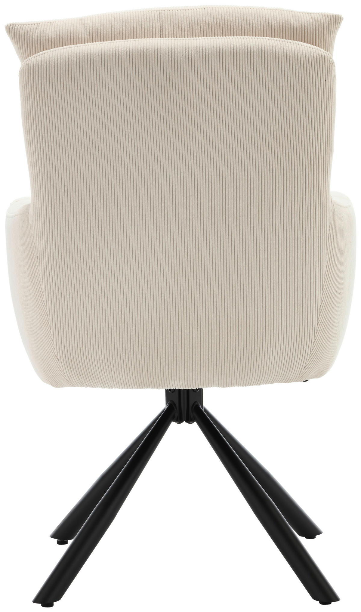 ARMLEHNSTUHL  in Cord  - Beige/Schwarz, KONVENTIONELL, Textil/Metall (58/94/67cm) - Boxxx