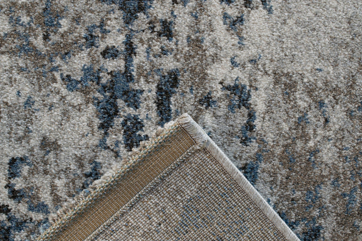 WEBTEPPICH 80/150 cm Sorrent Blau, Grau, Silberfarben  - Blau/Silberfarben, Design, Textil (80/150cm) - Novel