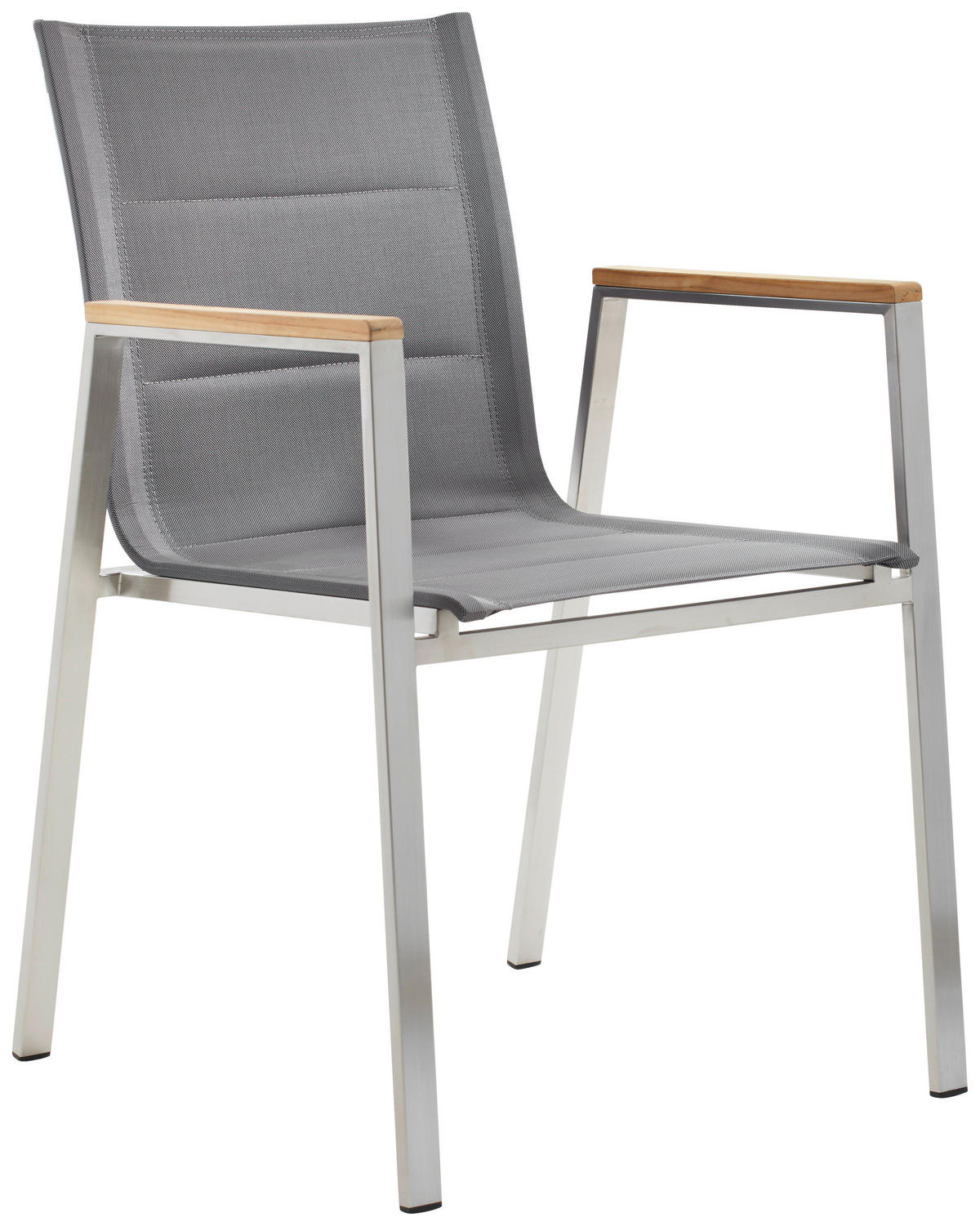 STOHOVATELNÉ KŘESLO, dřevo, kov, textil - šedá/barvy teak, Design, kov/dřevo (54/85/63cm) - Amatio