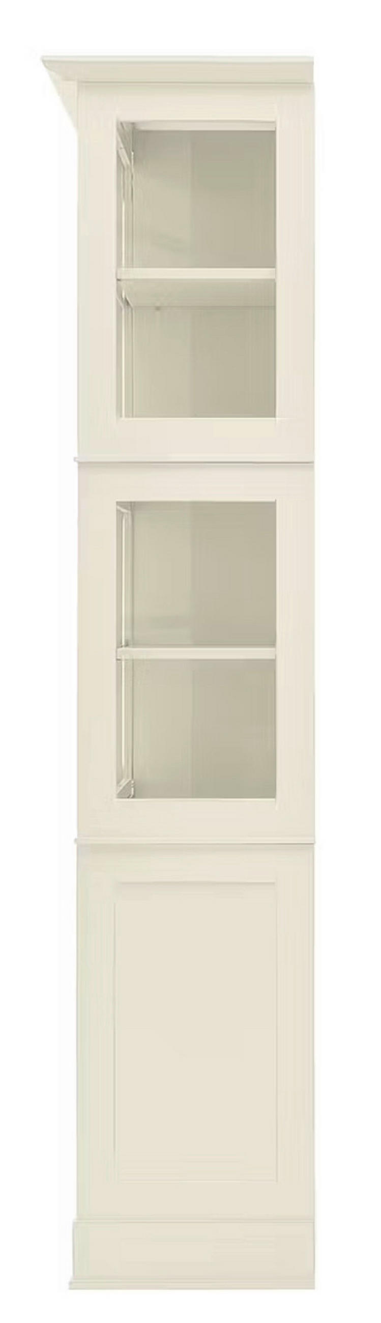 HIGHBOARD UrbanClass  in 190,5/219,5/49 cm  - Weiß, LIFESTYLE, Glas/Holz (190,5/219,5/49cm) - Livetastic