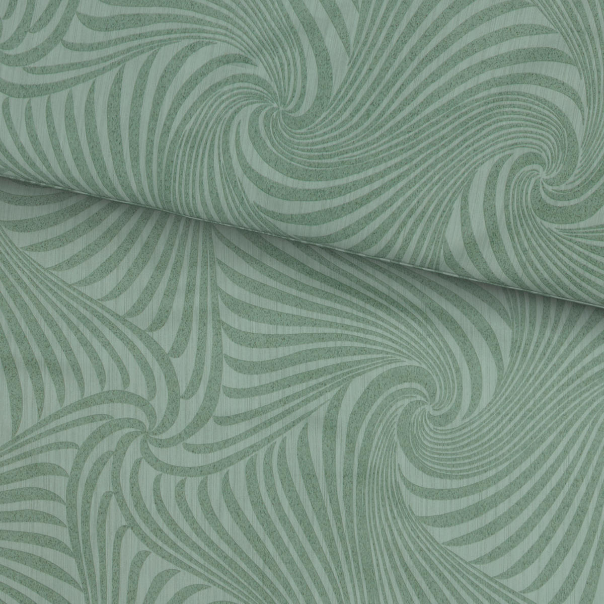 BETTWÄSCHE 3-teilig Makosatin 140/200 cm  - Salbeigrün/Hellgrün, Basics, Textil (140/200cm) - Fleuresse