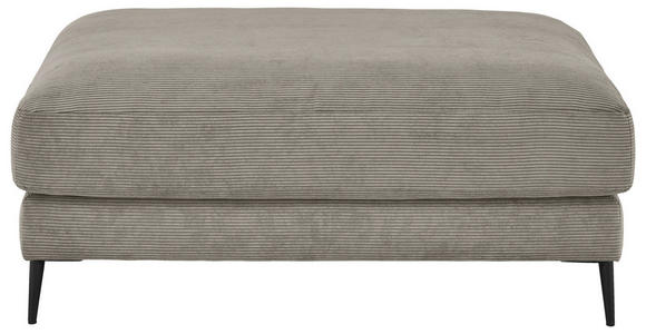 HOCKER Feincord Sandfarben  - Sandfarben/Schwarz, Design, Textil/Metall (120/43/90cm) - Dieter Knoll