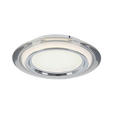 LED-DECKENLEUCHTE 35/6 cm   - Chromfarben/Transparent, Design, Kunststoff/Metall (35/6cm) - Novel
