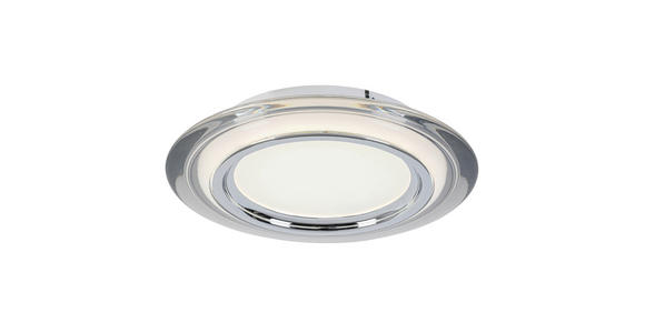 LED-DECKENLEUCHTE 35/6 cm   - Chromfarben/Transparent, Design, Kunststoff/Metall (35/6cm) - Novel