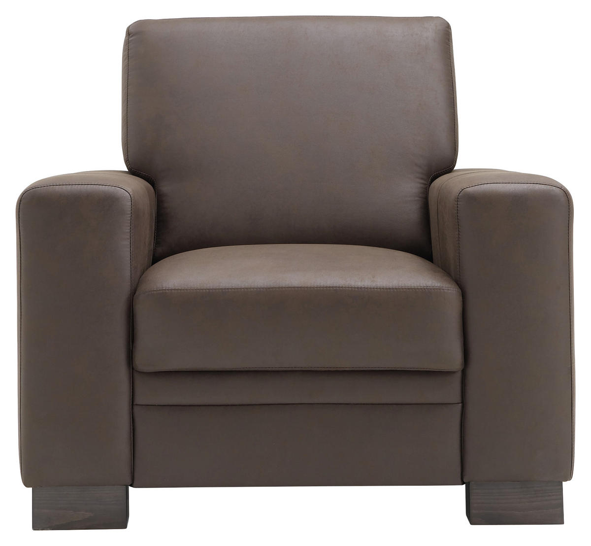 WOHNLANDSCHAFT in Flachgewebe Braun  - Braun, Design, Holz/Textil (163/319/241cm) - Beldomo System