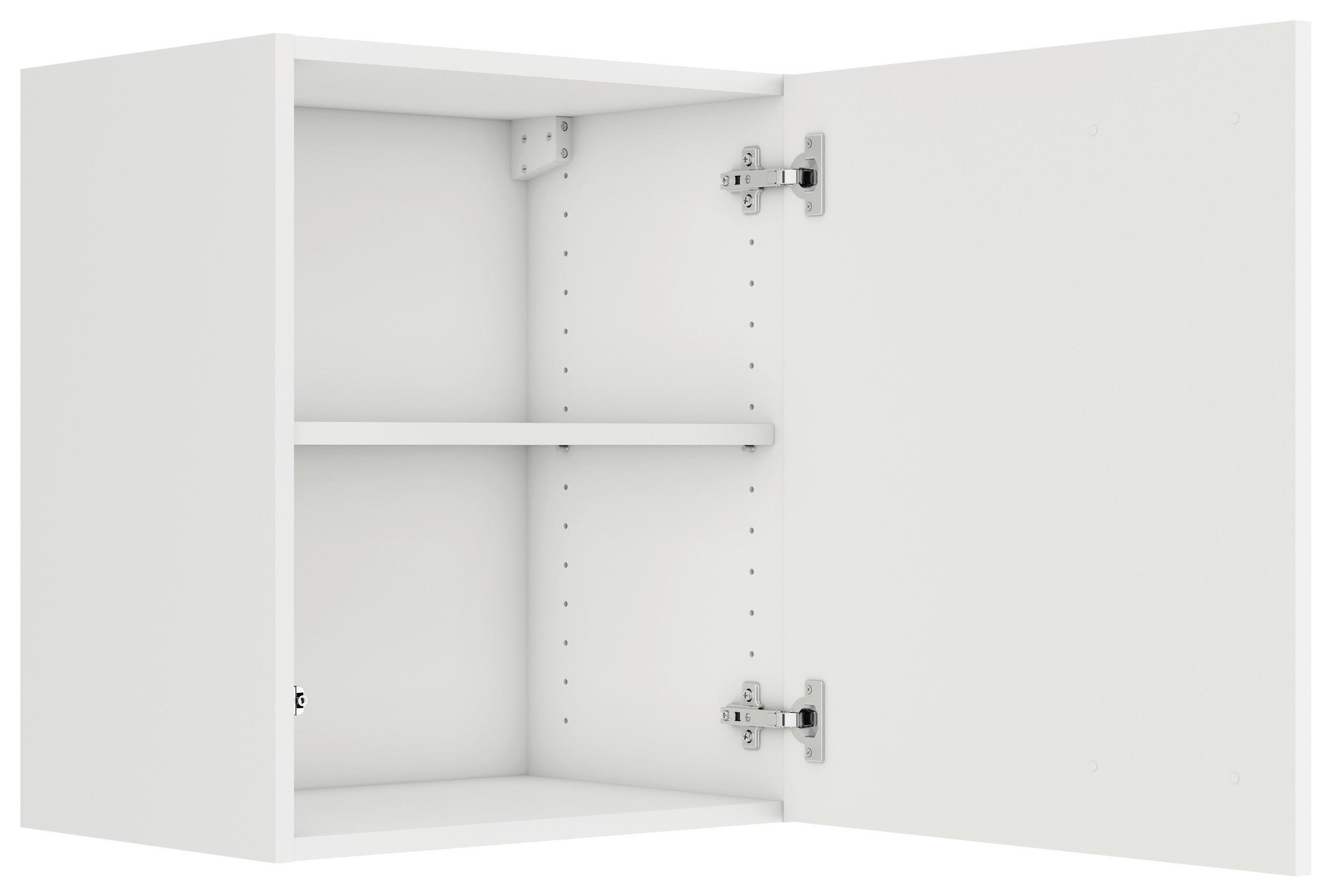 KÜCHENOBERSCHRANK 50/57,6/34,6 cm  in Weiß  - Weiß, Basics, Holzwerkstoff (50/57,6/34,6cm) - Optifit