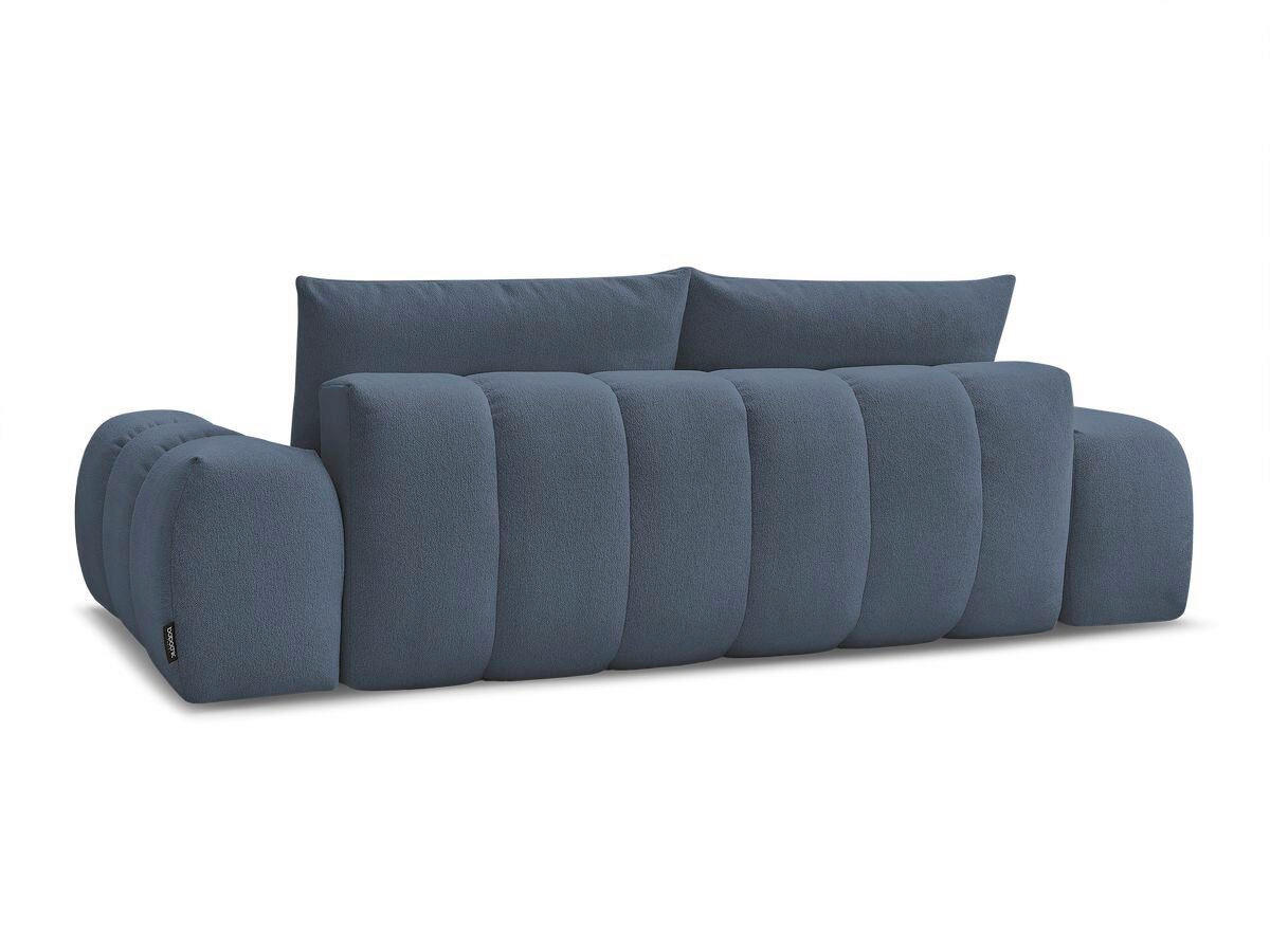 SCHLAFSOFA Flachgewebe Dunkelblau  - Schwarz/Dunkelblau, MODERN, Kunststoff/Textil (278/115/90cm)