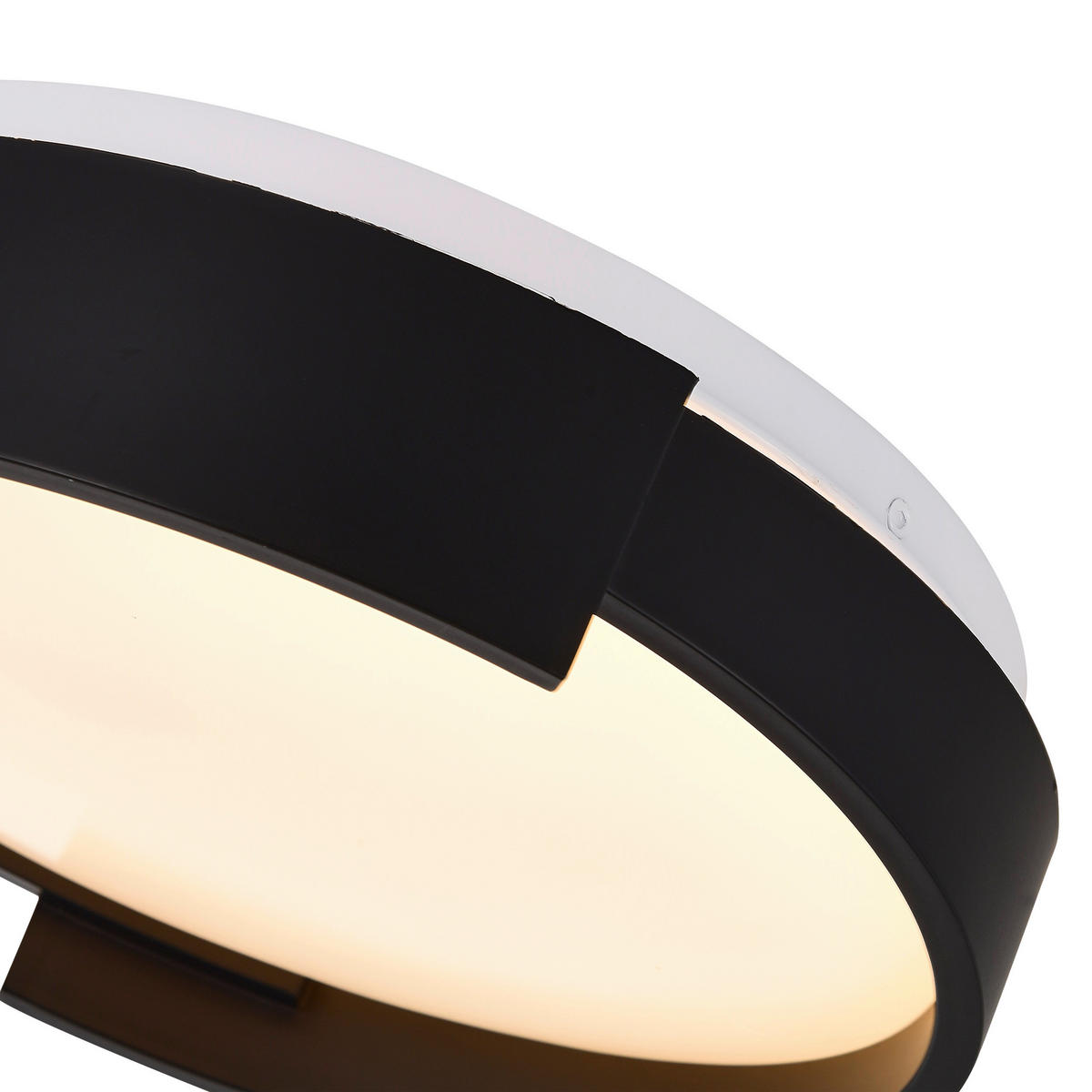 LED-DECKENLEUCHTE Halo 8/40/40 cm  - Schwarz, Design, Kunststoff (8/40/40cm)