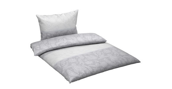 BETTWÄSCHE 2-teilig Satin 140/200 cm  - Grau, Textil (140/200cm) - Novel
