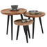 BEISTELLTISCH in Holz 54/54/54 cm - Schwarz/Akaziefarben, Trend, Holz (54/54/54cm) - Ambia Home BEISTELLTISCH in Holz 54/54/54 cm - Schwarz/Akaziefarben, Trend, Holz (54/54/54cm) - Ambia Home