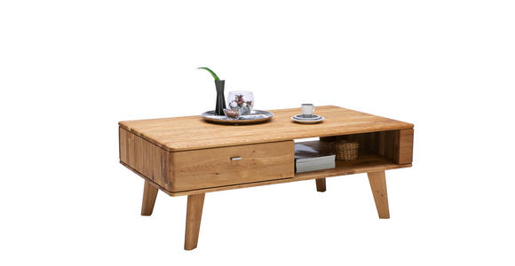COUCHTISCH in Holz 120/70/45 cm - Champagner/Eichefarben, KONVENTIONELL, Holz/Metall (120/70/45cm) - Voleo