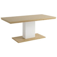ESSTISCH rechteckig Weiß, Eiche Artisan  - Weiß/Eiche Artisan, Design, Holzwerkstoff (180/90/75cm) - SetOne by Musterring